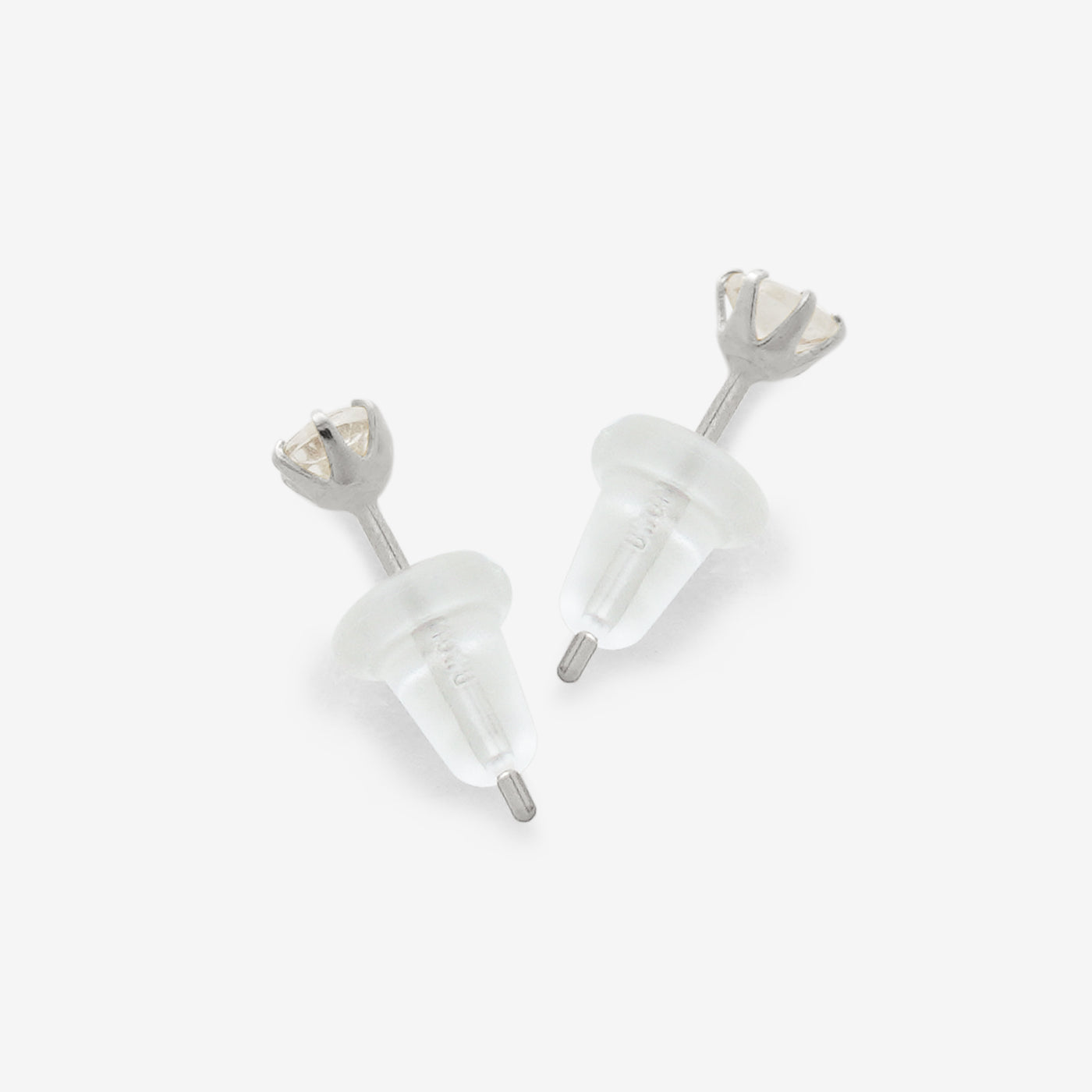 6月誕生石 K10 ホワイトゴールド ムーンストーン ピアス