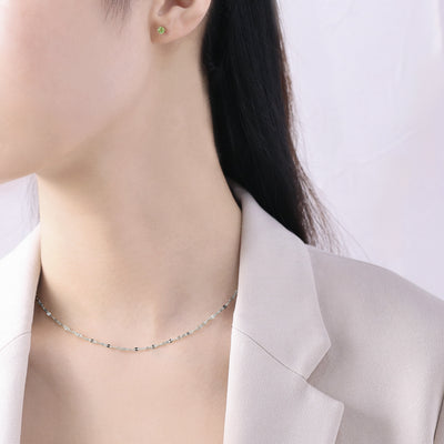 8月誕生石 K10 ホワイトゴールド ペリドット ピアス