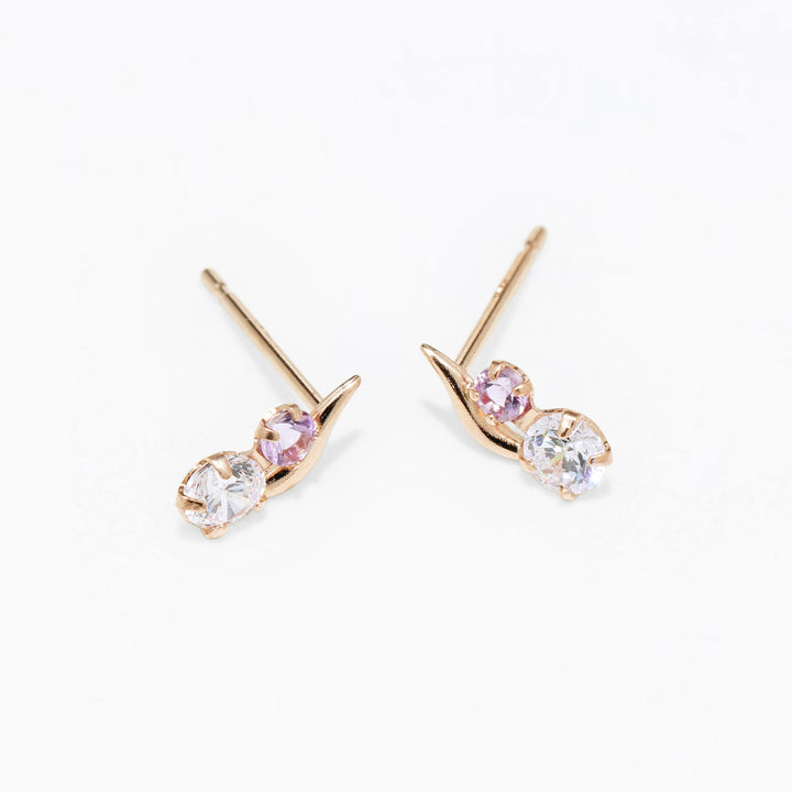 WEB限定】2月誕生石 K10 ピンクゴールド アメジスト ピアス
