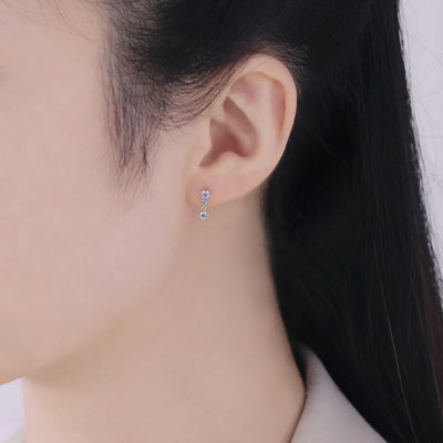 11月誕生石 K10 イエローゴールド ブルートパーズ ピアス