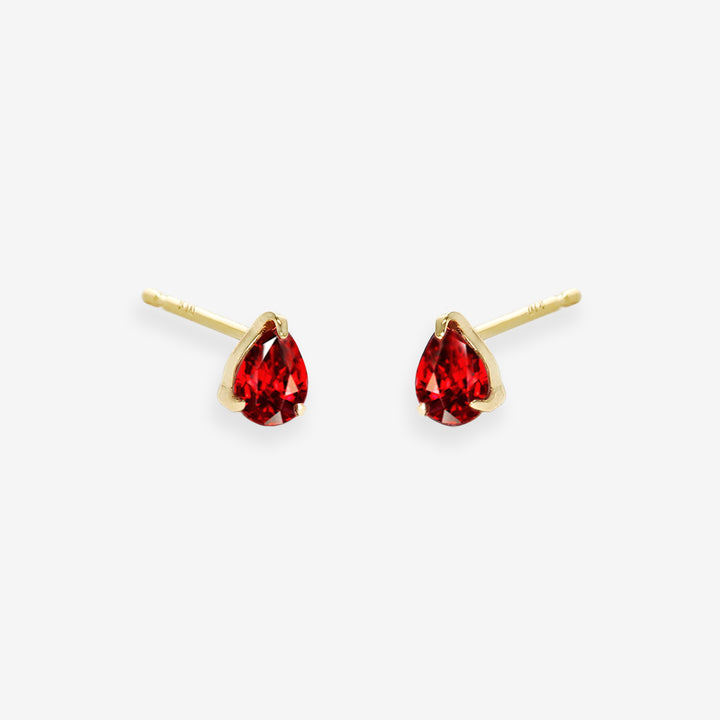 EAUDUCE4°C K10ピアス 両耳(イエローゴールド/ガーネット) WEB限定】1月誕生石 K10 イエローゴールド ガーネット しずく ピアス