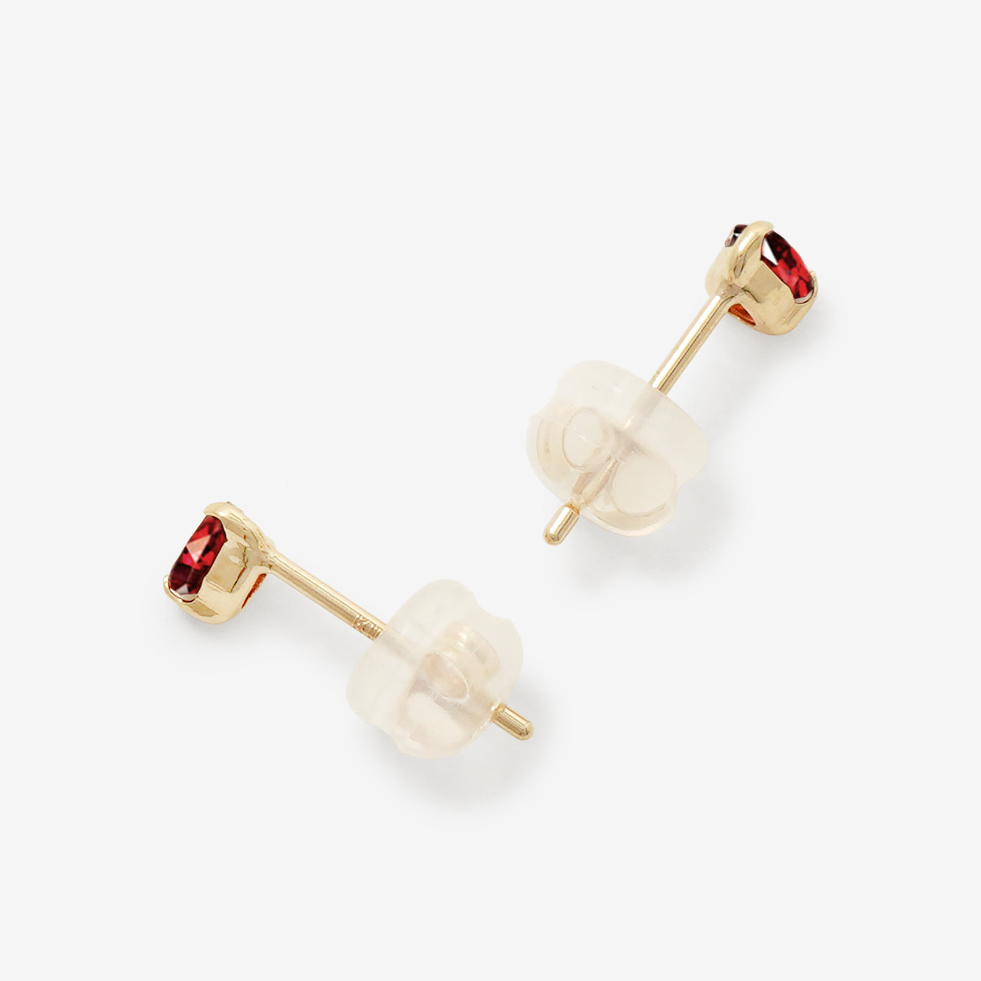 【WEB限定】1月誕生石 K10 イエローゴールド ガーネット しずく ピアス