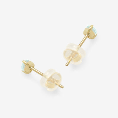 【WEB限定】3月誕生石 K10 イエローゴールド アクアマリン しずく ピアス