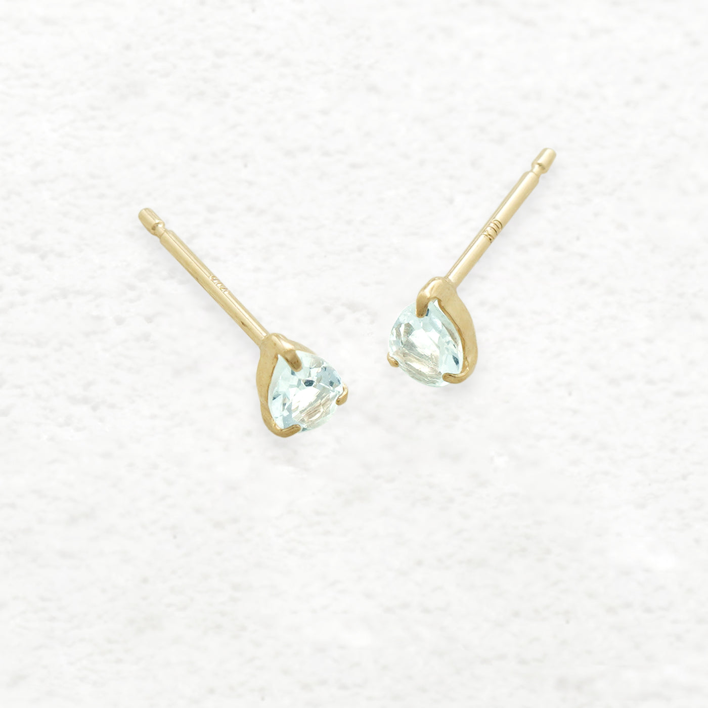 【WEB限定】3月誕生石 K10 イエローゴールド アクアマリン しずく ピアス