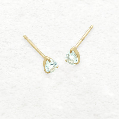 【WEB限定】3月誕生石 K10 イエローゴールド アクアマリン しずく ピアス