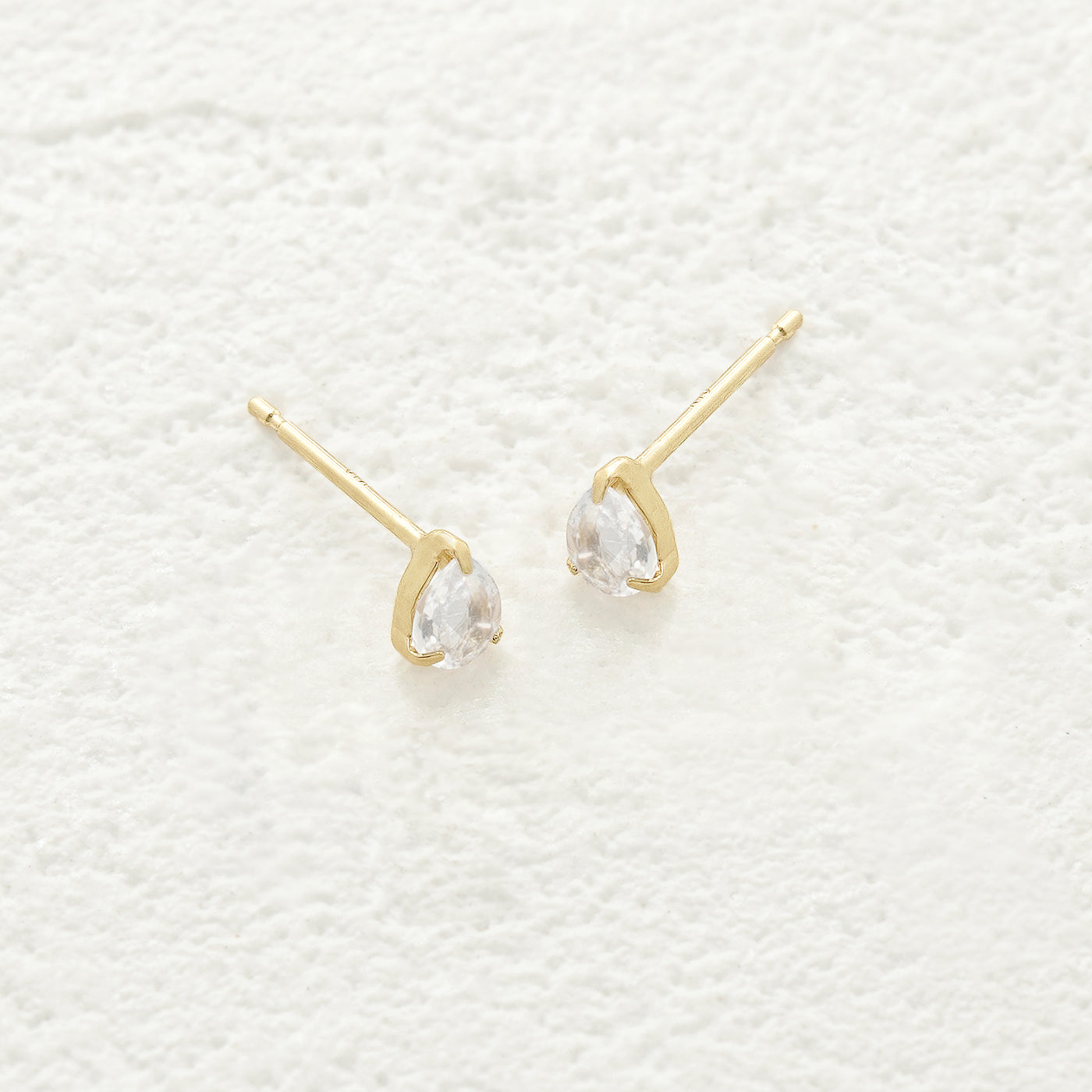 【WEB限定】4月誕生石 K10 イエローゴールド クォーツ しずく ピアス