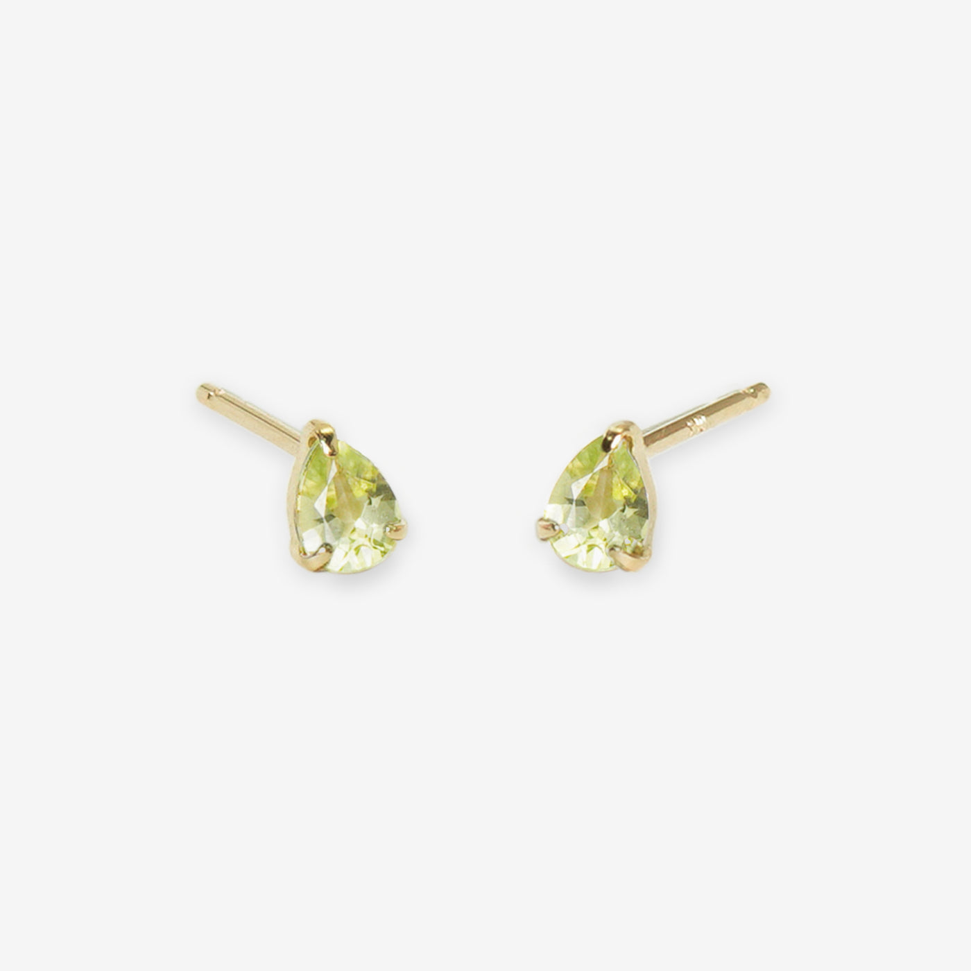 【WEB限定】8月誕生石 K10 イエローゴールド ペリドット しずく ピアス