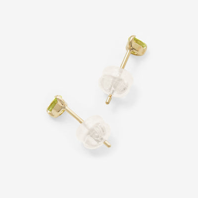 【WEB限定】8月誕生石 K10 イエローゴールド ペリドット しずく ピアス