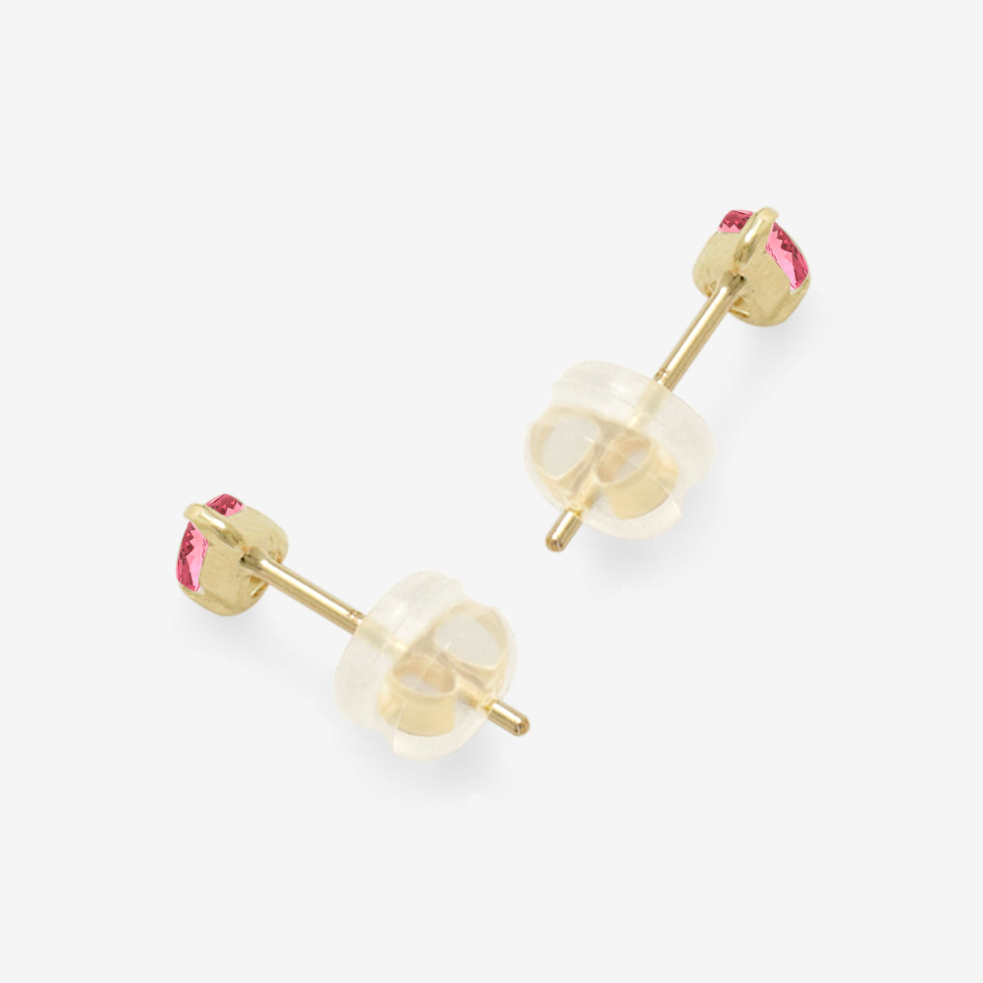 【WEB限定】10月誕生石 K10 イエローゴールド ピンクトルマリン しずく ピアス