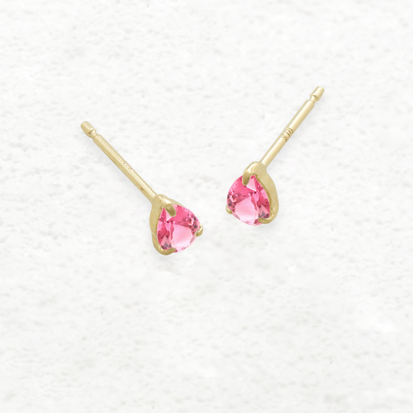 【WEB限定】10月誕生石 K10 イエローゴールド ピンクトルマリン しずく ピアス