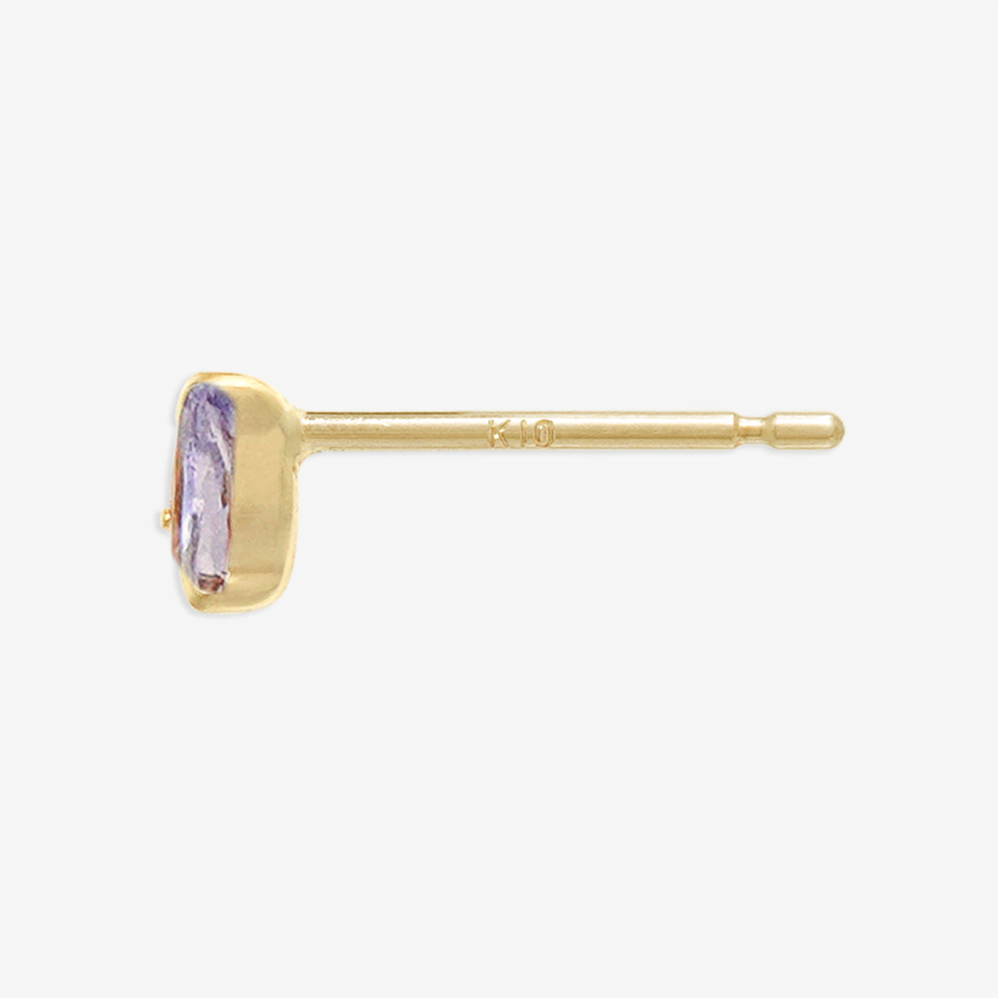 【WEB限定】12月誕生石 K10 イエローゴールド タンザナイト しずく ピアス