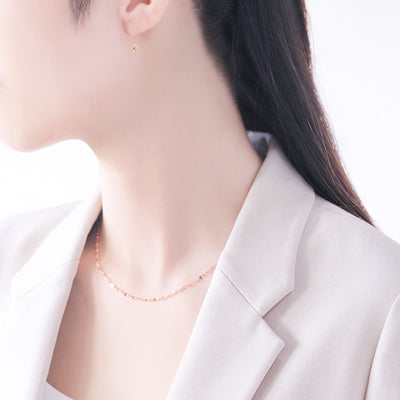 10月誕生石 K10 ピンクゴールド ピンクトルマリン フラワー フック ピアス