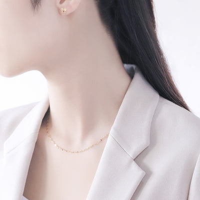 7月誕生石 K10 イエローゴールド ルビー バタフライ ピアス