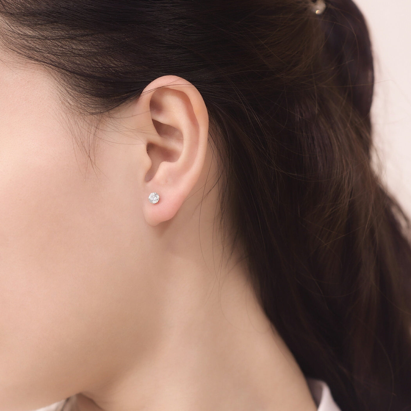 K18 イエローゴールド キュービックジルコニア ピアス