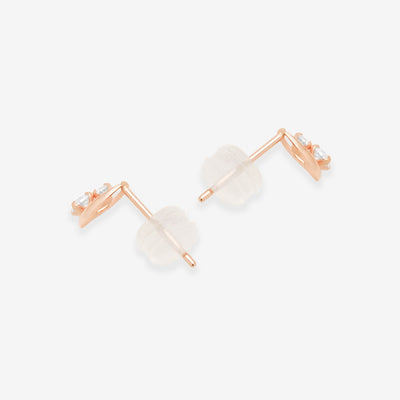 K10 ピンクゴールド キュービックジルコニア ピアス