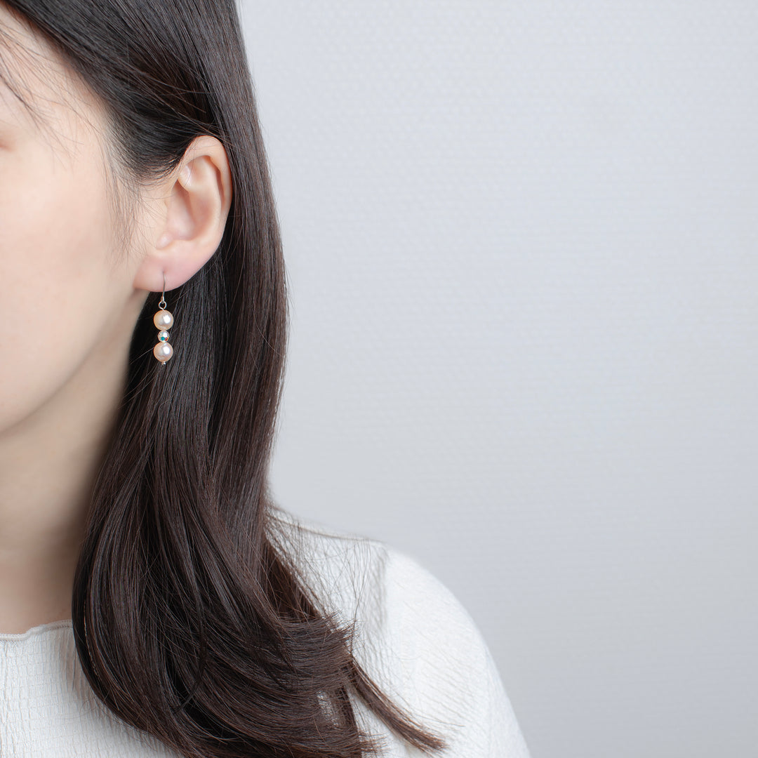 6月誕生石 あこや真珠 フック ピアス （10283639275822）– エステール