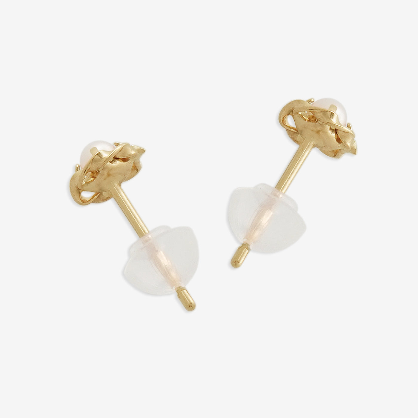 6月誕生石 K10 イエローゴールド 淡水パール ピアス