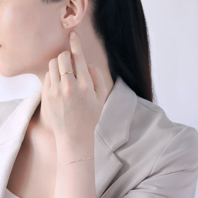 6月誕生石 K10 イエローゴールド 淡水パール ピアス