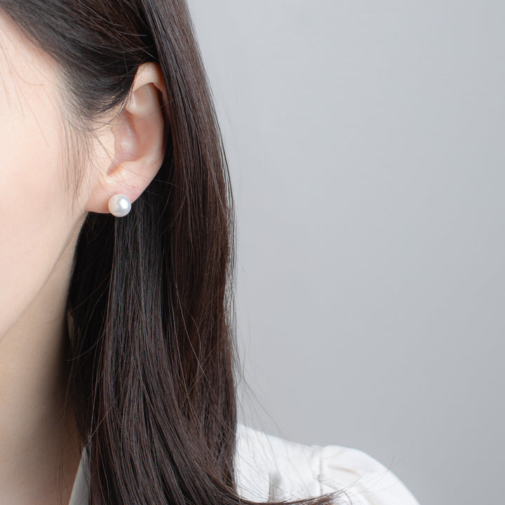 6月誕生石 プラチナ あこや真珠 ピアス （10281164177710