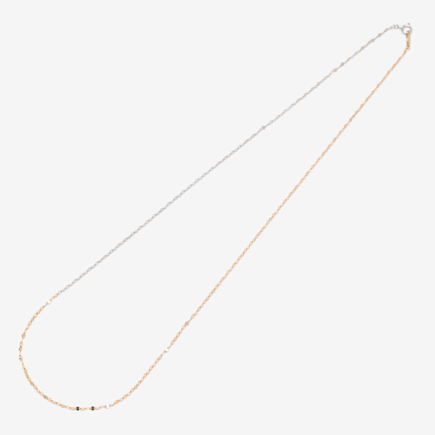 【WEB限定】K10 イエローゴールド/ホワイトゴールド デザインネックレス(50cm)