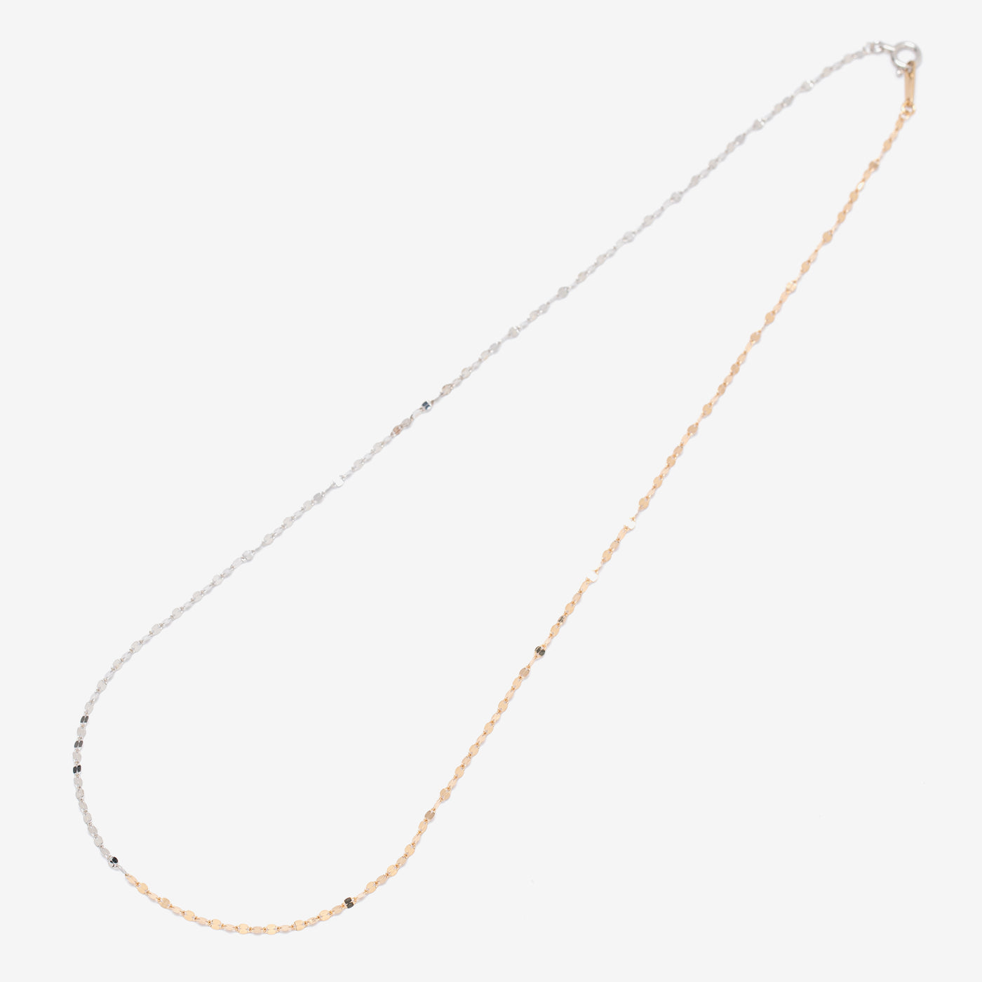 【WEB限定】K10 イエローゴールド/ホワイトゴールド デザインネックレス(40cm)