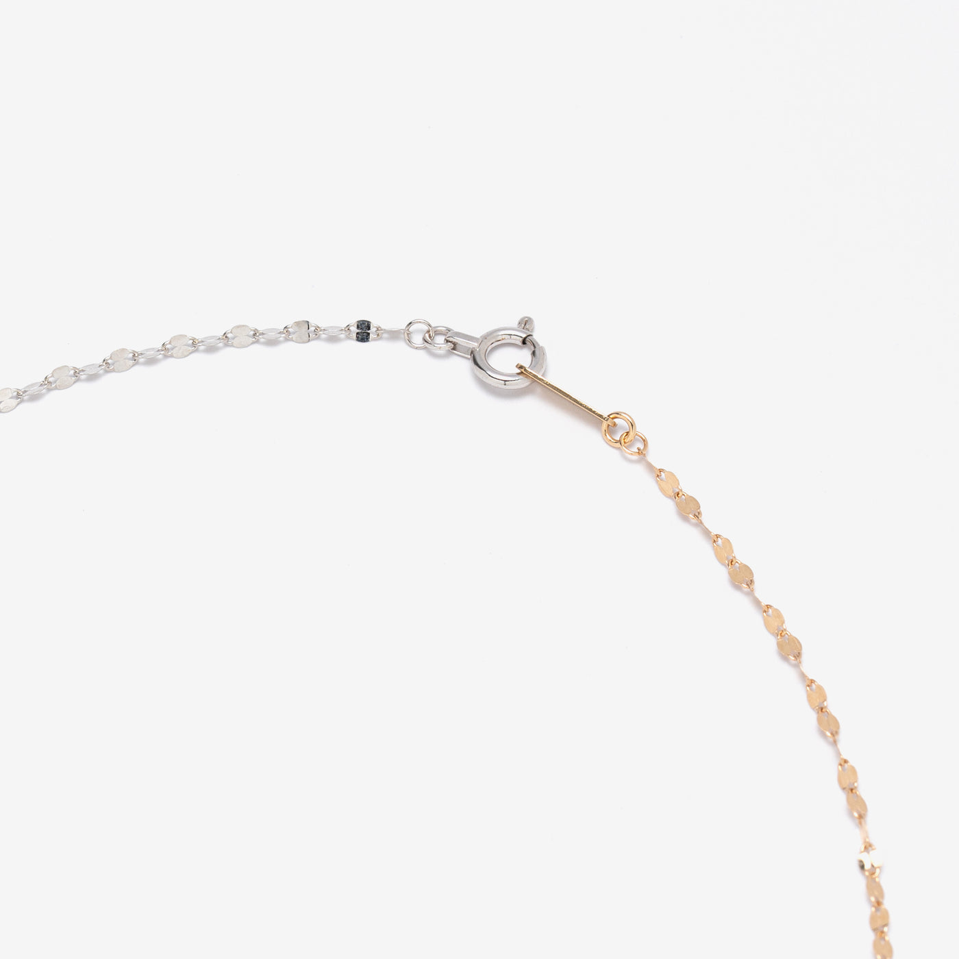 【WEB限定】K10 イエローゴールド/ホワイトゴールド デザインネックレス(40cm)
