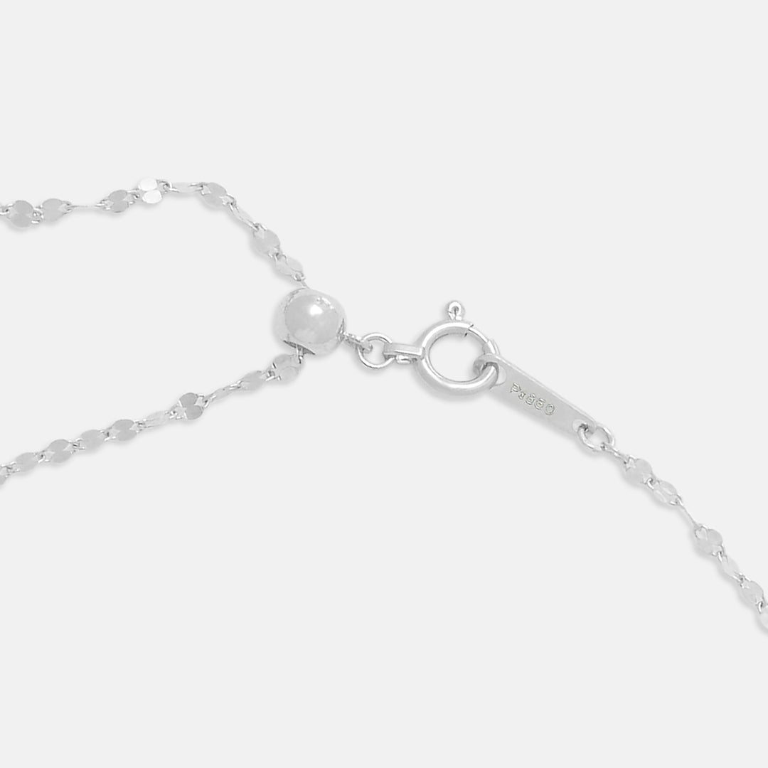 プラチナ ロング デザインネックレス（50cm） （9638068846894