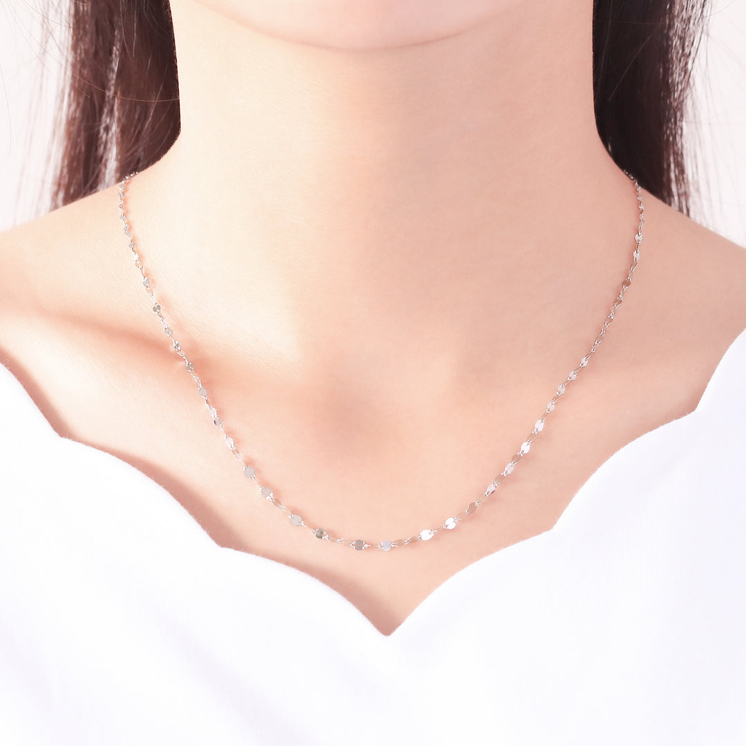 プラチナ ロング デザインネックレス（50cm） （9638068846894