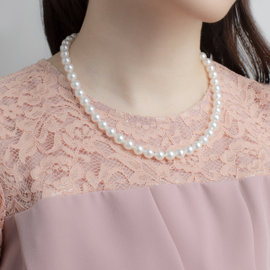 6月誕生石 シルバー あこや真珠 ネックレス （10281163063598