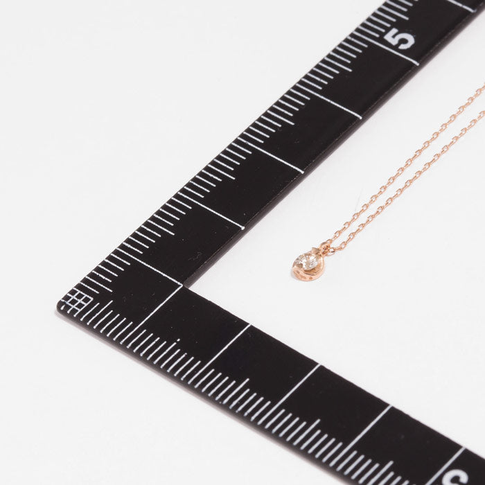 K10 ピンクゴールド ダイヤモンド ネックレス （7282175115421