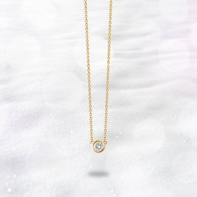 【WEB限定】K18 イエローゴールド ダイヤモンド ネックレス（0.20ct）