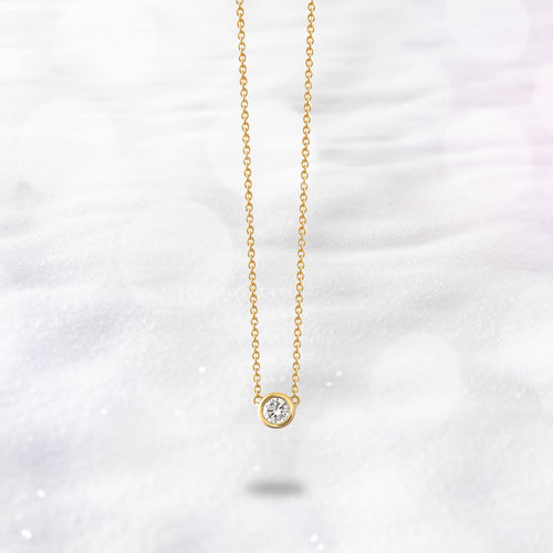 【WEB限定】K18 イエローゴールド ダイヤモンド ネックレス（0.20ct）