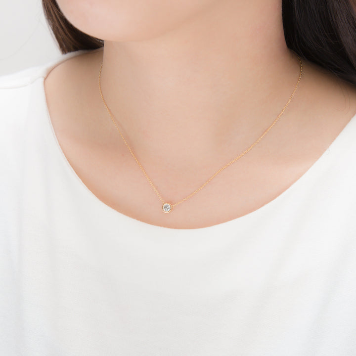 エステールK18 イエローゴールド ダイヤモンド ネックレス WEB限定】K18 イエローゴールド ダイヤモンド ネックレス（0.30ct