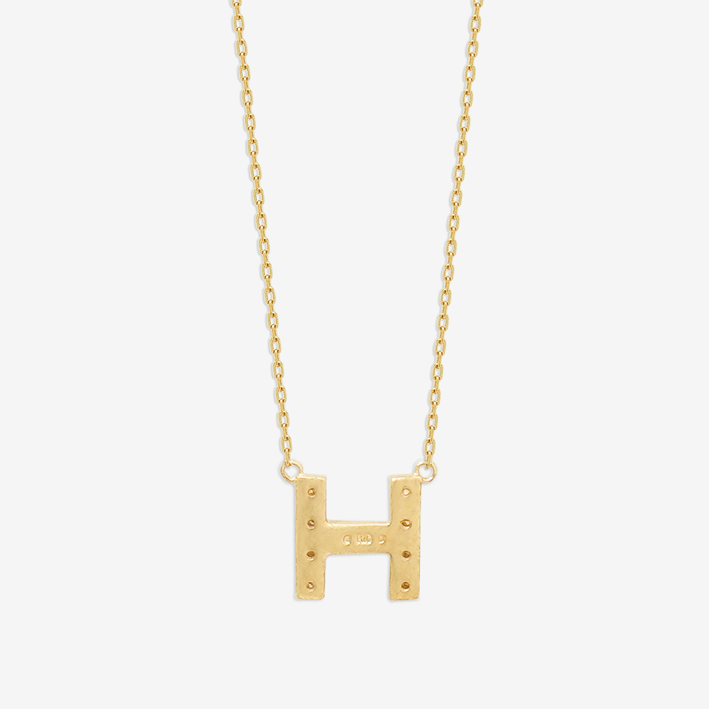 【WEB限定】K10 イエローゴールド ダイヤモンド イニシャル レス（H）ネック