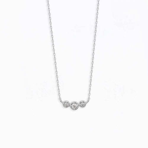 K10 ホワイトゴールド ダイヤモンド ネックレス