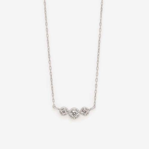 K10 ホワイトゴールド ダイヤモンド ネックレス