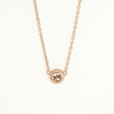 【WEB限定】K18 ピンクゴールド ダイヤモンド ネックレス（0.12ct）