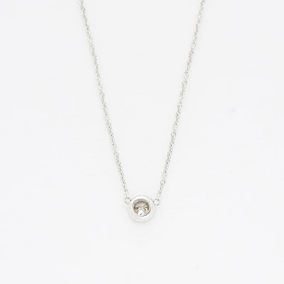 【WEB限定】K18 ホワイトゴールド ダイヤモンド ネックレス（0.12ct）