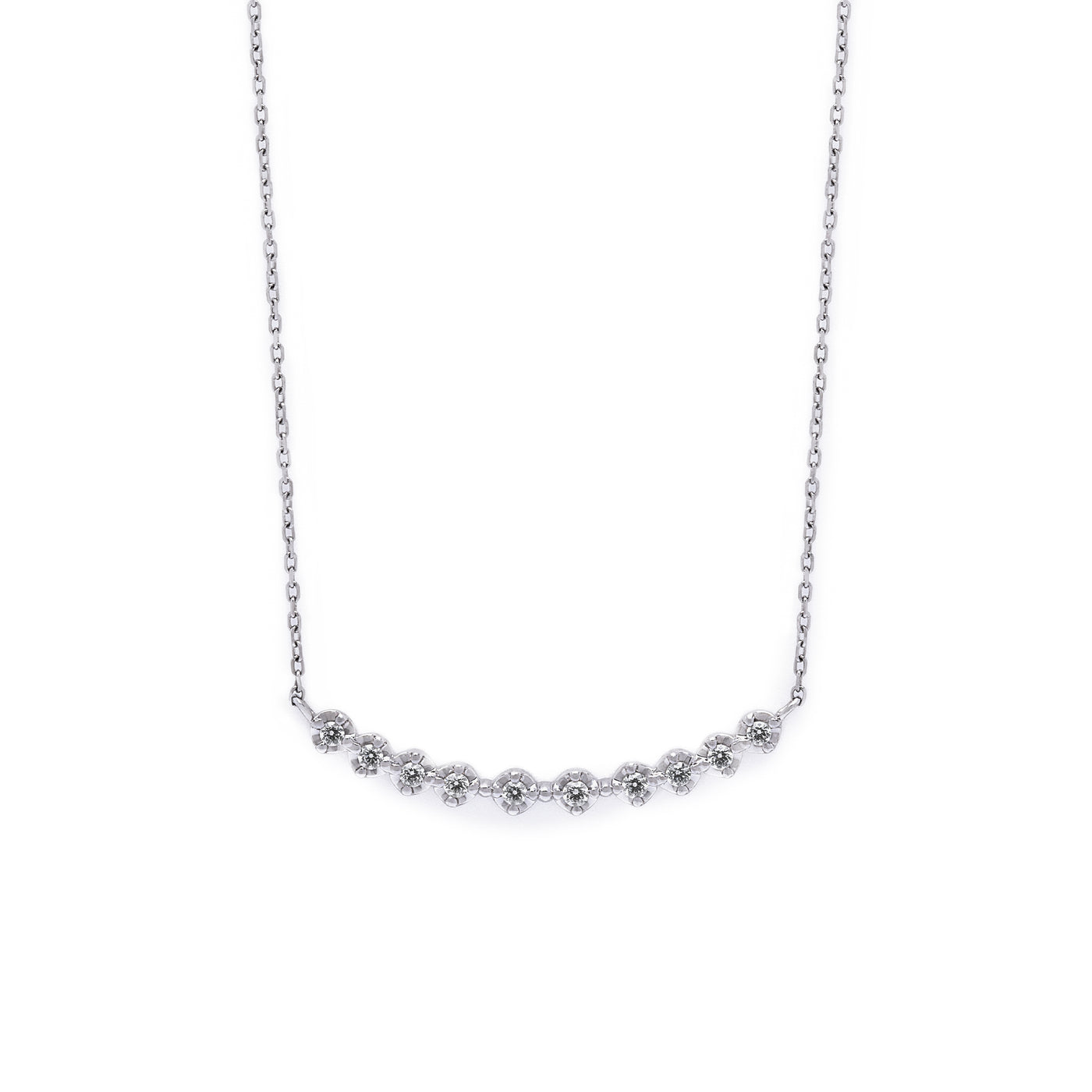 プラチナ ダイヤモンド ネックレス（0.10ct） （7557930254493 