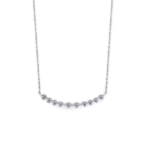 プラチナ ダイヤモンド ネックレス（0.10ct）