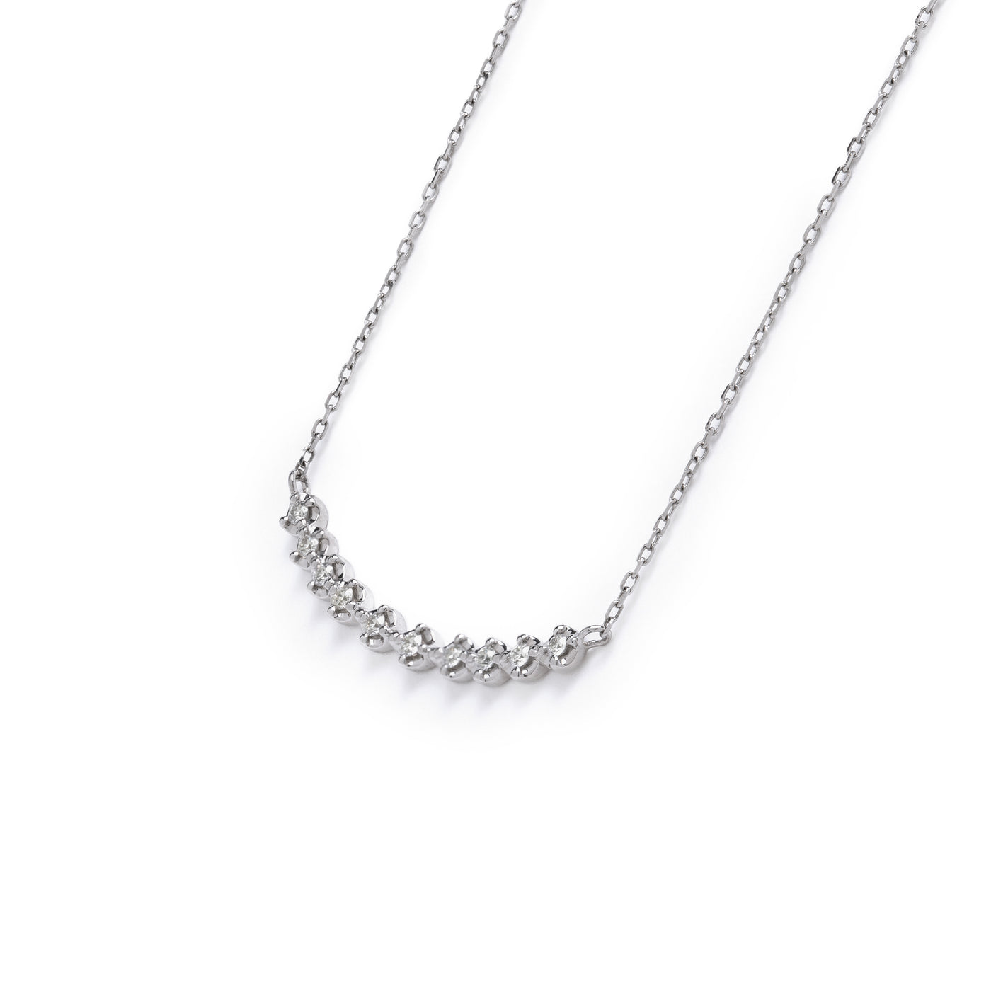 プラチナ ダイヤモンド ネックレス（0.10ct） （7557930254493