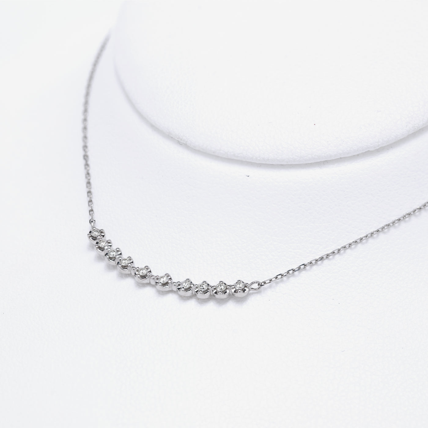 プラチナ ダイヤモンド ネックレス（0.10ct） （7557930254493