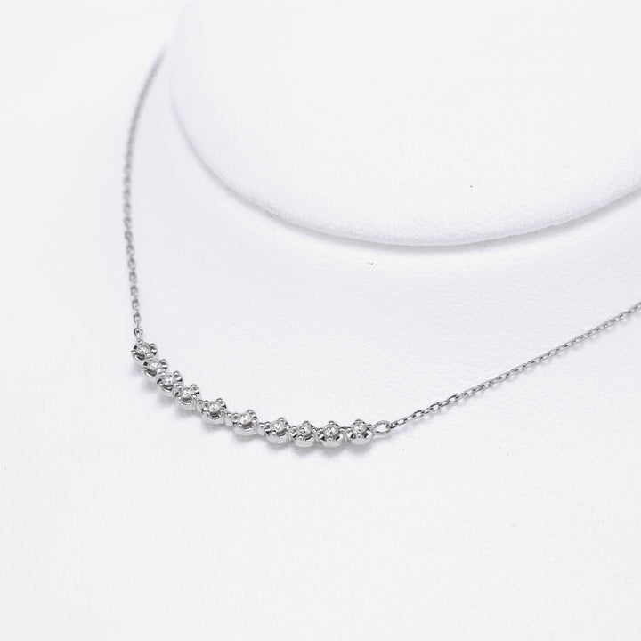 JH29★高級 ESTELLE ダイヤモンド0.31ctプラチナネックレス プラチナ ダイヤモンド ネックレス（0.10ct） （7557930254493