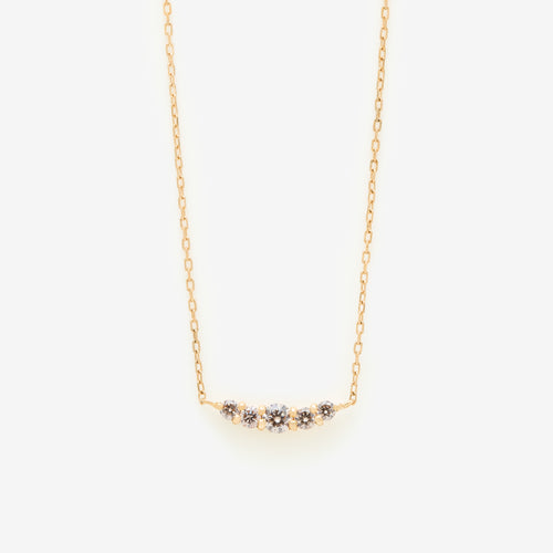 K10 イエローゴールド ダイヤモンド ネックレス