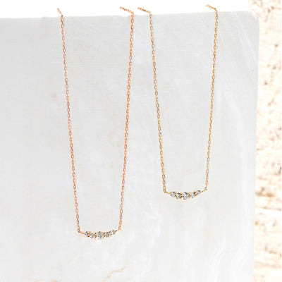 K10 イエローゴールド ダイヤモンド ネックレス