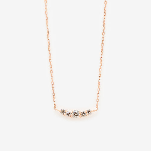 K10 ピンクゴールド ダイヤモンド ネックレス