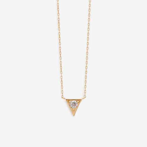 K10 イエローゴールド ダイヤモンド ネックレス