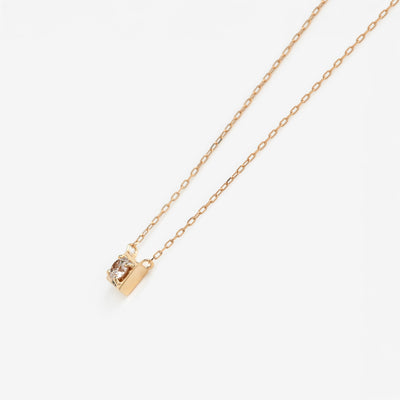 K10 イエローゴールド ダイヤモンド ネックレス