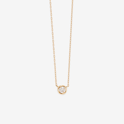 K10 イエローゴールド ダイヤモンド ネックレス