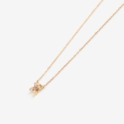 K10 イエローゴールド ダイヤモンド ネックレス